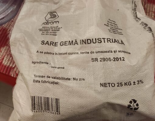 Sare gemă industrială 25 kg